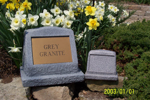 Gray Granite Monument Large